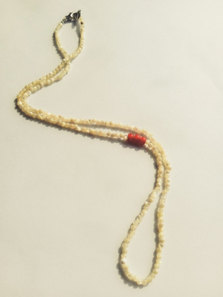 Ngwedi beaded necklace by oui cherie oui - letters to star collection