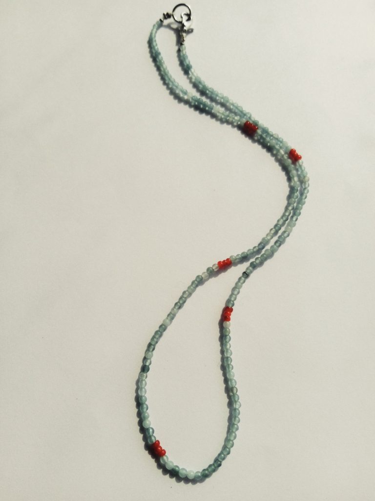 Ela beaded necklace by oui cherie oui - letters to star collection