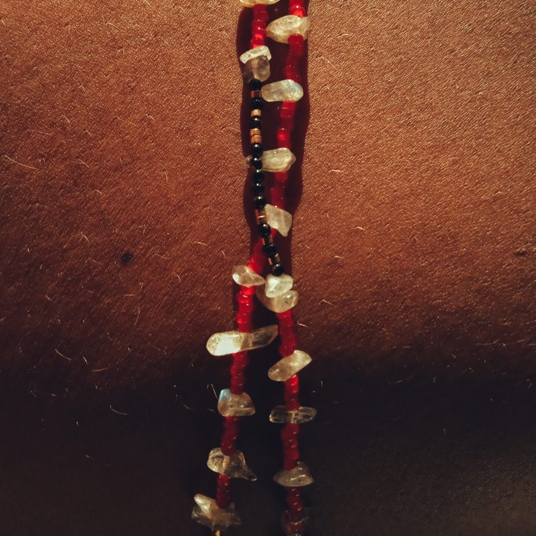 hema bead necklace by oui cherie oui - letters to star collection